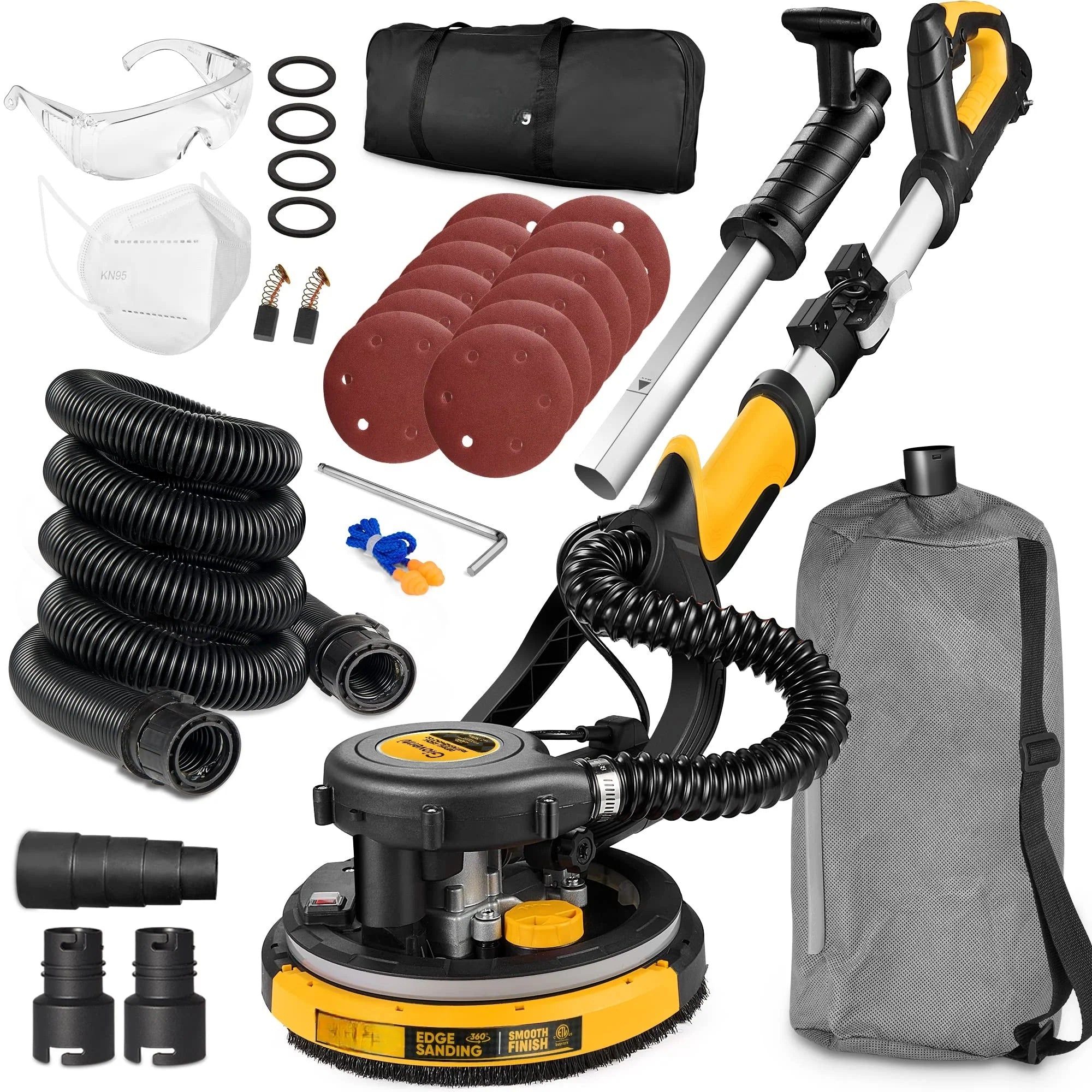 3b4760bc46debda3583c25ae91e8b417c7bbf6f1a529ab6b11751cda6071c896 Electric Drywall Sander with Vacuum for Popcorn Ceiling