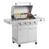 Monument Grills 17842 Stainless Steel 4 Burner Propane Gas Grill with Rotisserie