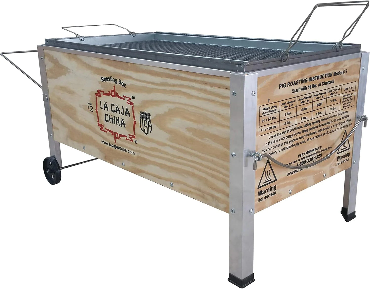 3c42bb8e60eeb57dcefd3c8c1d62c0ee9871388b8af1987097374808899d328e La Caja China Model #2 Pig Roaster, 100LB Capacity