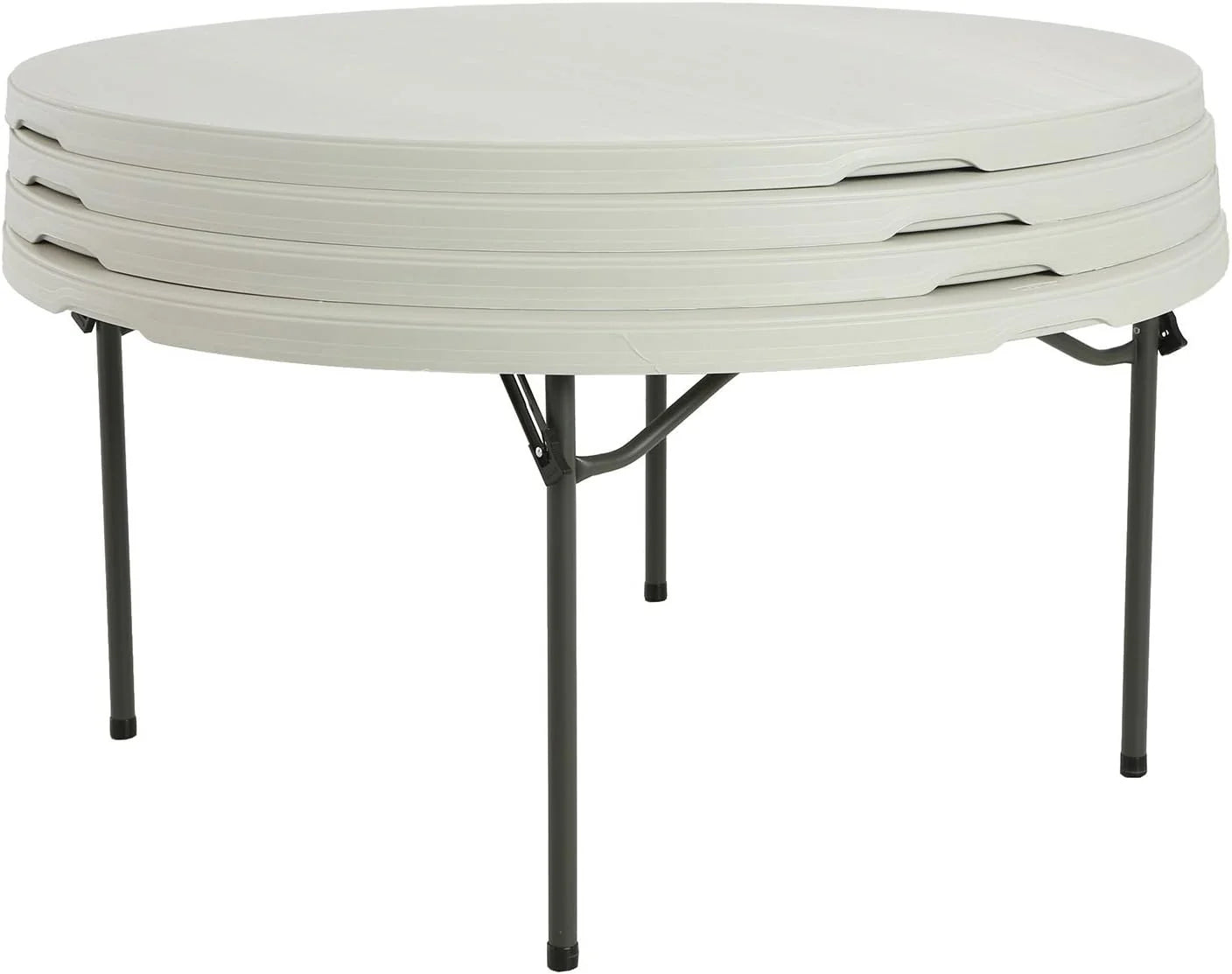 3cb41b2c39fd45c3bcfaea6d174c944d63c36019ebed0d81b15e791d0b912b89 Lifetime 5' Round Folding Table (4 Pack), Commercial Grade, White