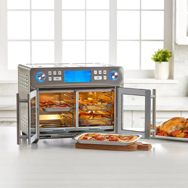 Emeril Lagasse Dual Zone 360 Air Fryer Oven Combo with French Door, 25 QT Extra Large, Cook Two Foods in Different Ways, Up to 60% Faster from...