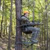 Summit Viper SD Climbing Treestand Lightweight Aluminum, Foam Padded Seat, 300 lbs Capacity, Includes Safety Harness