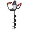 XtremepowerUS 1500W Electric Post Hole Digger with 6 Auger Bit, Anti Vibration Handle & Safety Lock for Soil & Fence Posts