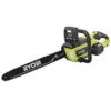 Ryobi 18 40V Cordless Chainsaw Kit with Battery & Charger, Green