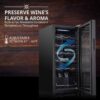 18 Bottle Compressor Wine Cooler Refrigerator w/Lock, Large Freestanding Wine Cellar For Red, White, Champagne or Sparkling Wine, 41f-64f Digital...