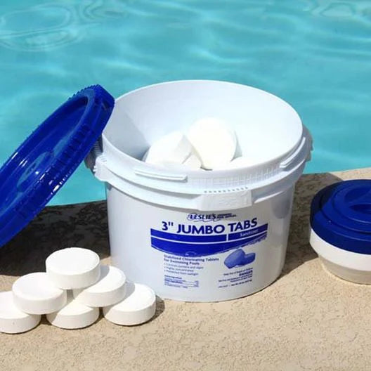 Leslie s 3 in. Jumbo Chlorine Pool Tabs 20 lbs. Bucket