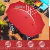 15 ft Large Patio Umbrella with Solar Lights Double-Sided Outdoor Rectangle Market Umbrellas with 36 LED Lights/Base Included/Easy Crank for Patio...