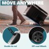 EUHOMY 12 Volt Refrigerator, 37QT(35L) Electric Cooler, Portable Freezer 12V/24V DC 110-240V AC, 12V Fridge -4 ~68 , 12V Cooler with Wheels & 2...