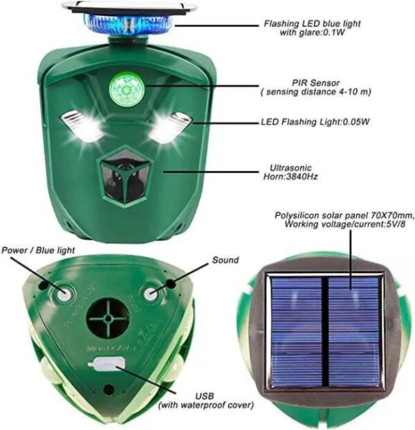 2021 New 360 Degree Solar animal Repeller