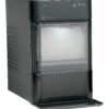 Countertop Nugget Ice Maker | Ice Machine with WiFi Connectivity | Smart Home Kitchen Essentials | Black Stainless