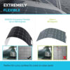 160 Watt 12 Volt Extremely Flexible Monocrystalline Solar Panel Ultra Lightweight, Ultra Thin, Up to 248 Degree Arc, for RV, Boats, Roofs, Uneven...