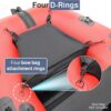 Inflatable Boat | Yacht Dinghy Tender Raft | Multi Person Fishing Boat | Aluminum Floor Oars | Fishing Rod Holders | Heavy-Duty PVC | 2024 Model |