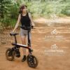 EB3 Electric Bike Adults 21mph, 500W Peak Motor, 270Wh Battery, Rear Suspension, 3 Levels Assist, 14" Folding Ebike for Adults and Teens, Complies...