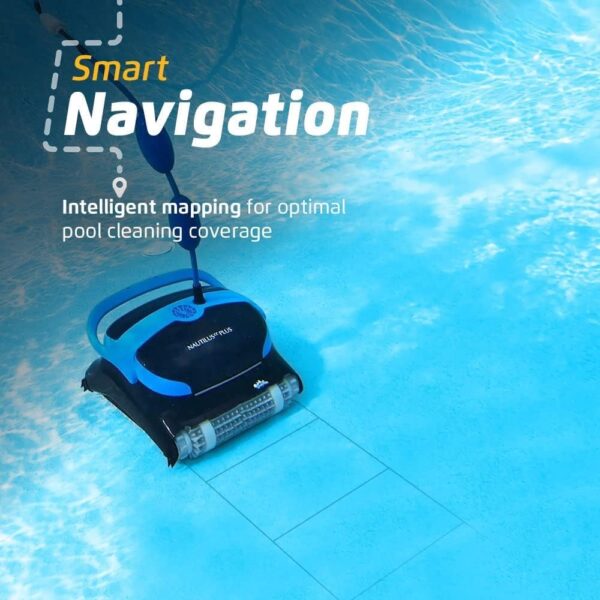 Dolphin Nautilus CC Plus Wi-Fi Automatic Robotic Pool Vacuum Cleaner, Always Cleaning, Never Charging, with Wall Climbing Scrubber Brush, Ideal...