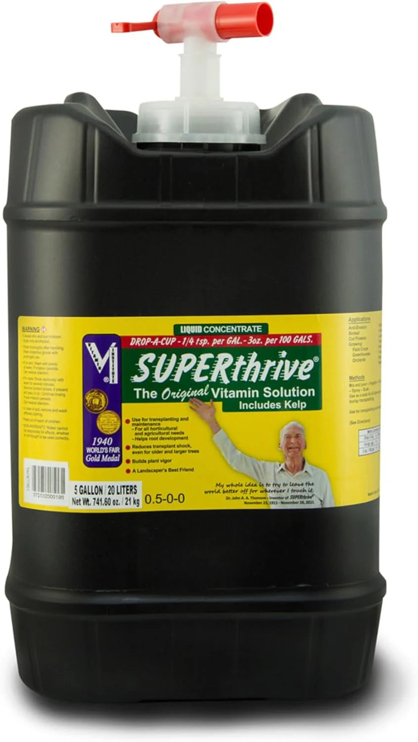 478fe12764ed9fab8595486f95fca774958600d77d458b1b115e34440cb0b3ba SUPERthrive VI30182 Plant Vitamin Solution, 5 Gallon