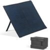 48 Qt. Portable 12v Electric Cooler with LG Compressor, Fridge and Freezer, Rugged Wheels, and Solar Power Input, Perfect Plug-In Cooler for...