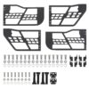 Off Road Safari Tubular Doors Compatible with 2018-2023 Wrangler JL 4 Door Set of 4 Fat Tube Half Doors for Adventure