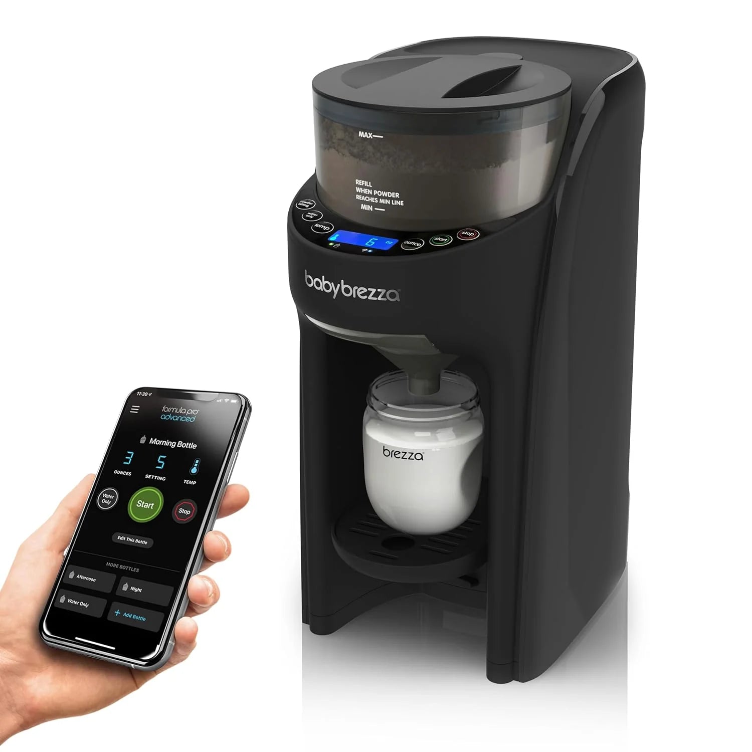 4a4c6ab3ea2aea3857a95fe0cba239cb8eb1903d95273b3df8ace02baa6ff06a Baby Brezza Formula Pro Advanced WiFi Formula Dispenser, Black