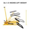 Lawn Mower Lift with Hydraulic Jack, 26 Inches Lawn Mower Lift, Welded Solid Steel Construction, Weight Capacity 500 LBS, for Riding Lawn Mowers...
