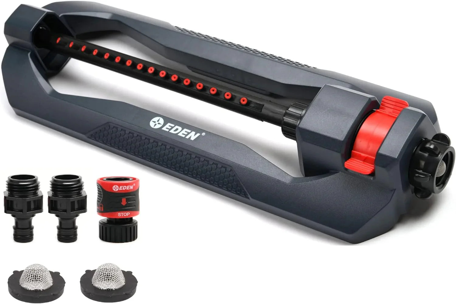 4aa382fa1e11bf7e93e7dc93dff781f638351adab74c48ac0e4bfd137534d430-1 Eden Lawn & Garden Essential Oscillating Sprinkler | Water Sprinkler for Yard