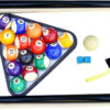 6 Ft Portable Pool Table, Adults Folding Billiards Tables for Game Room with Easy Foldable Storage, Includes Full Set of Billiard Balls, Cues,...