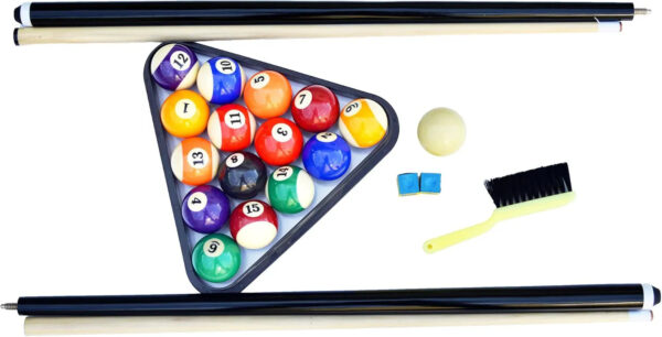6 Ft Portable Pool Table, Adults Folding Billiards Tables for Game Room with Easy Foldable Storage, Includes Full Set of Billiard Balls, Cues,...