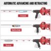 20V Cordless Electric Drain Auger-Efficient 25Ft Auto-Feed Drain Snake with Replaceable Cable,2.0Ah Battery,Charger,Storage Bag & Gloves for...