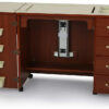 353 Norma Jean Sewing Cabinet for Sturdy Sewing, Cutting, Quilting, and Crafting with Storage and Airlift, Black Finish