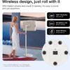 32-Inch Portable TV, 1080P FHD Rolling TV on Wheels with Rotatable Touch Screen, Android 13 OS, 8G RAM+128G Storage, Built-in Battery, Full Swivel...