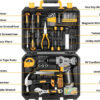 DEKOPRO Tool Set Tool Kit with 8V Cordless Drill,Tool Box with Drill,Hand Drill Set for Men & Women,Home Tool Kits for House Repair,Handyman,DIY...