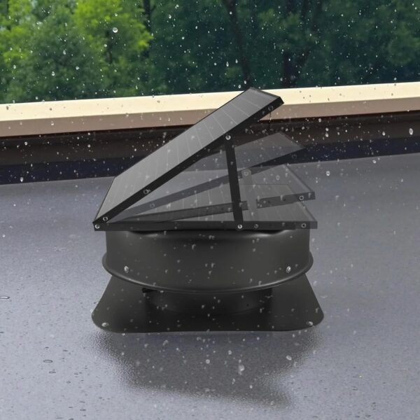 Roof attic exhaust fan, 50-watt intelligent solar roof ventilation fan, equipped with thermostat, remote control, 3000 cubic feet per minute...