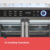 Crisp 'N Bake Air Fryer Toaster Oven Combo, 12 in 1 Countertop Convection Oven Cooks Food Fast, Fits a Whole Pizza or 6 Toast Slices, French Doors...