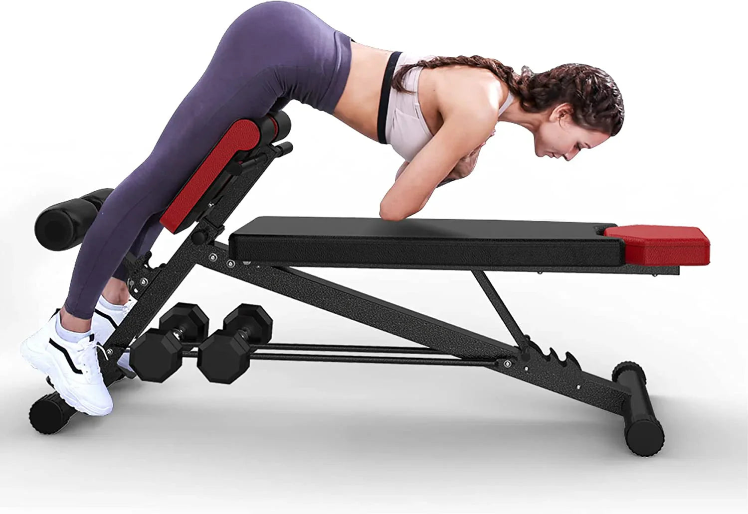 516cb9600e127bb89d0e53a13d24d2c7908a230ef0c44136605d0b835faaca50-1 FINER FORM Multi-Functional Adjustable Weight Bench for Total Body Workout