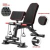 Adjustable Weight Bench - Utility Weight Benches for Full Body Workout, Foldable Flat