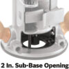 BOSCH 1617EVSPK Wood 12 Amp Router Tool Combo Kit - 2.25 Horsepower Plunge Router & Fixed Base with a Variable Speed