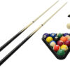 6 Ft Portable Pool Table, Adults Folding Billiards Tables for Game Room with Easy Foldable Storage, Includes Full Set of Billiard Balls, Cues,...