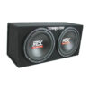 MTX TNE212D 12" Subwoofer (2 Pack) + Monoblock Amplifier (2 Pack) + Amp Wire Kit