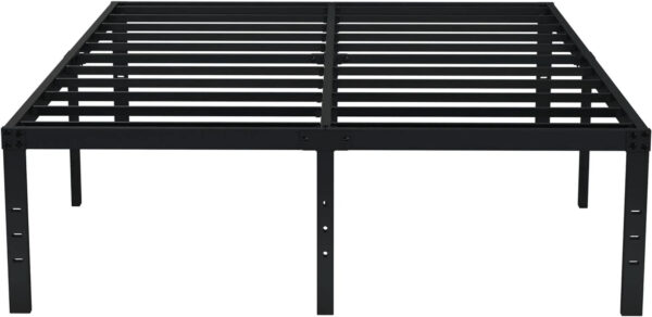 EMODA Queen Bed Frame No Box Spring Needed 18 Inch Heavy Duty Metal Tall Platform Bed Frame