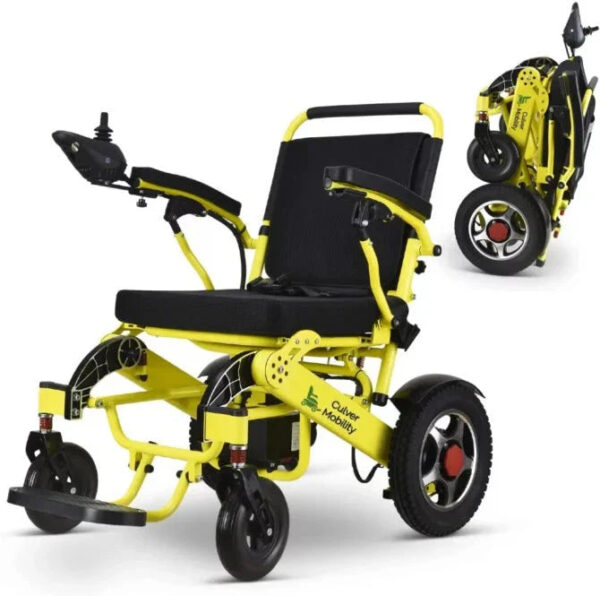 Culver Mobility Electric Power Wheelchair Scooter Fold Lightweight Folding Safe Electric Wheelchair Motorized FDA Approved Aviation Travel (Free...