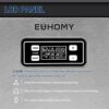 EUHOMY Commercial Ice Maker Machine, 100lbs/24H Stainless Steel Under Counter