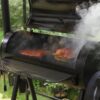 941 Sq.in. Overlarge BBQ Charcoal Grill with Offset Smoker, Black