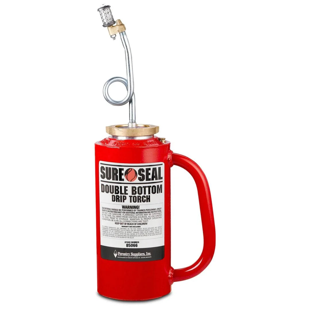 59f04fb763c272377d5d6ffce2c79422b995b860d4faa8ca408120c2285f5961 Forestry Suppliers Sure-Seal Red OSHA Double-Bottom Drip Torch