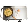 Cuisinart Outdoor Wok Station, 50,000 BTU Propane Outdoor Wok Burner w Prep Table, 14 Carbon Steel Wok for Stir Fry, Searing, BBQ Black