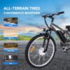 26 Inch Adult 3 Wheel Electric Tricycle with Basket, Fat Tires,7 Speeds,350W Powerful Motor, 36V 10Ah Removable Battery Dark Gray