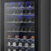 Beverage Refrigerator Cooler - 126 Can Mini Fridge with Glass Door for Soda Beer or Wine, Beverage Cooler for Home, Office, Bar with Adjustable...