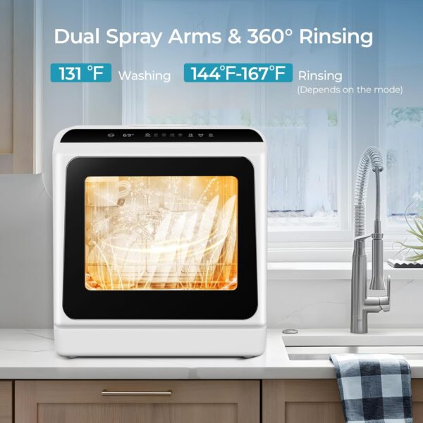 6 EUHOMY Countertop Dishwasher Portable