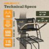 MUDDY Nexus XTL Ladder Tree Stand, 20ft, 500lb Capacity, 2-Person