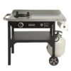 Cuisinart Outdoor Wok Station, 50,000 BTU Propane Outdoor Wok Burner w Prep Table, 14 Carbon Steel Wok for Stir Fry, Searing, BBQ Black