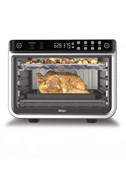 Ninja DT201 Foodi 10-in-1 XL Pro Air Fry Digital Countertop Convection Toaster Oven with Dehydrate and Reheat, 1800 Watts, Stainless Steel Finish,...