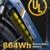 Thunder Electric Bike 1500W 30+MPH 80Miles Range Fat Tire Hydraulic Disc Brakes